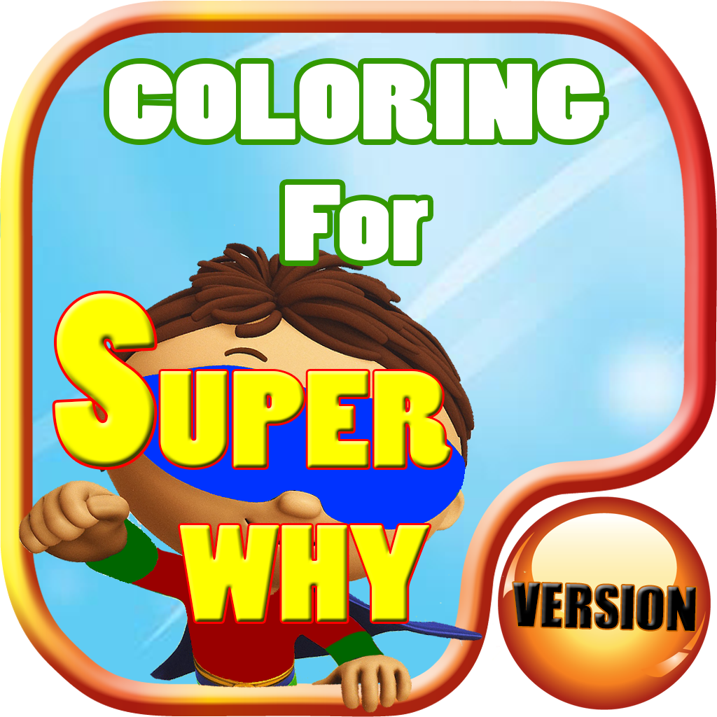 Super Why Coloring App Icon