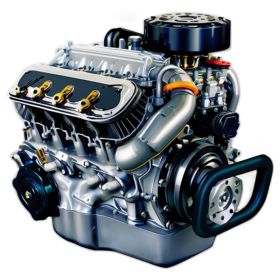 Supercharged Car Engine Layout Png 90