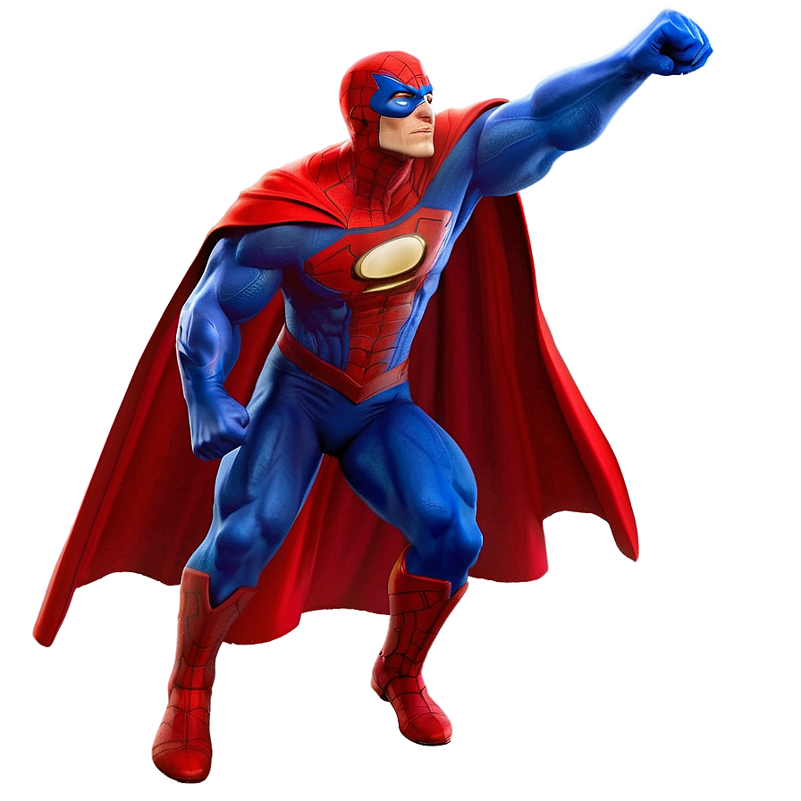 Superhero Battle Scene PNG sfc34 PNG with transparent background