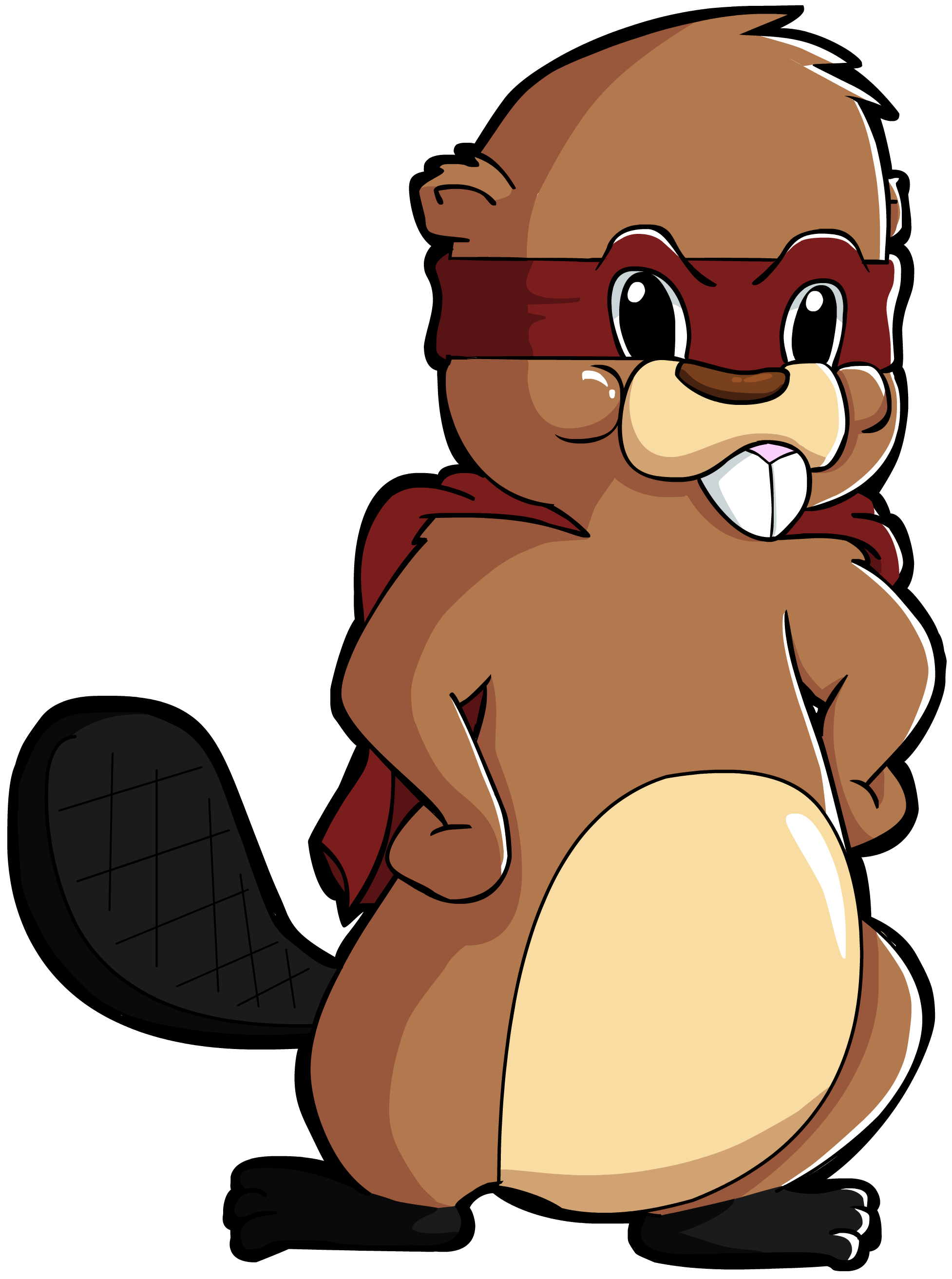 Superhero Beaver - Beaver Superhero PNG with transparent background