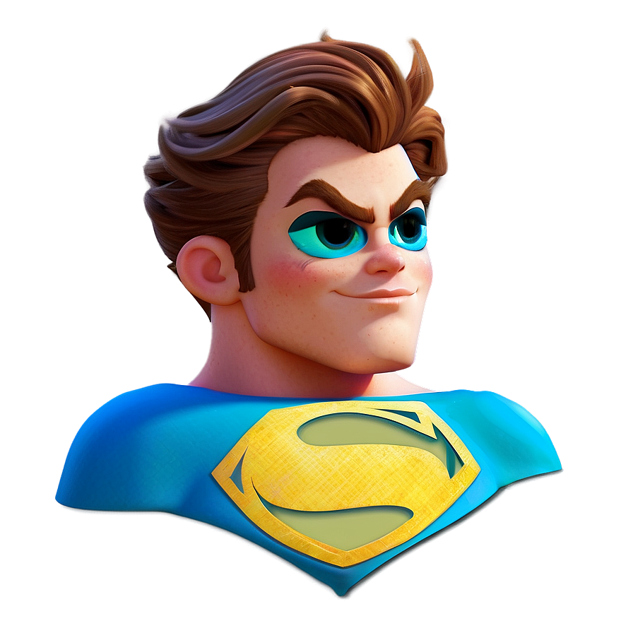 Superhero Cartoon Hair Png 40