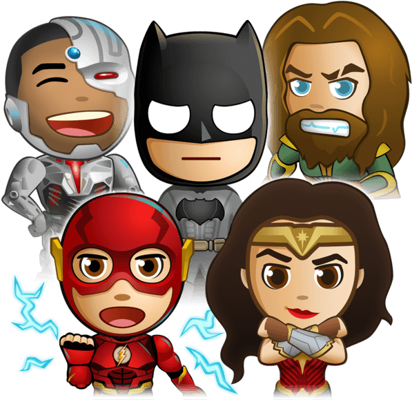 Superhero_ Cartoon_ Stickers_ Set