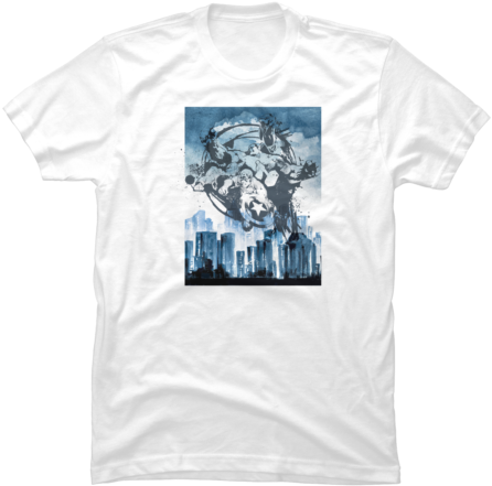 Superhero Cityscape Graphic Tee