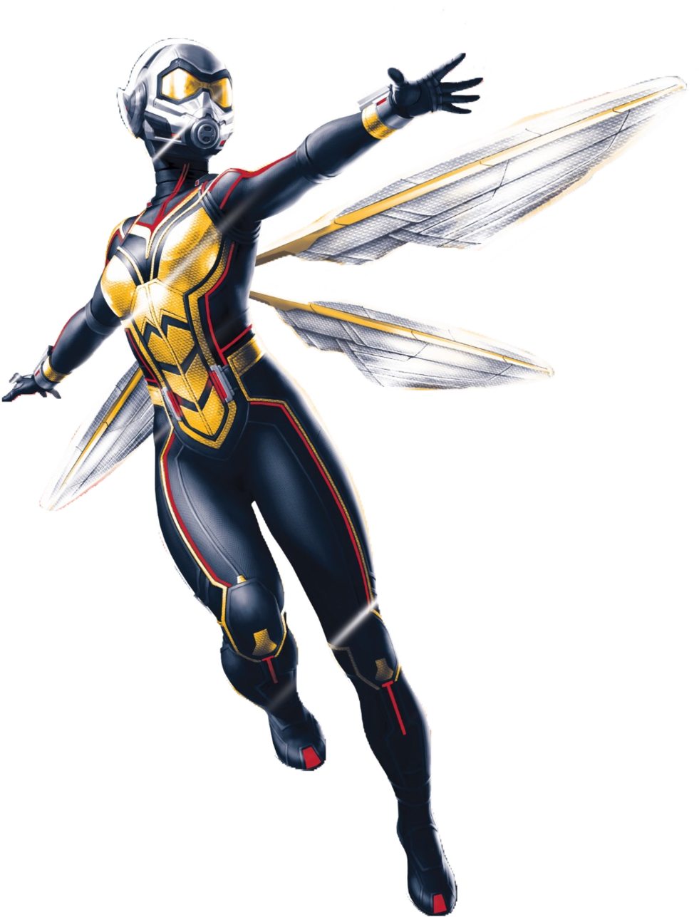 Superhero_ Female_ Flight_ Pose PNG with transparent background