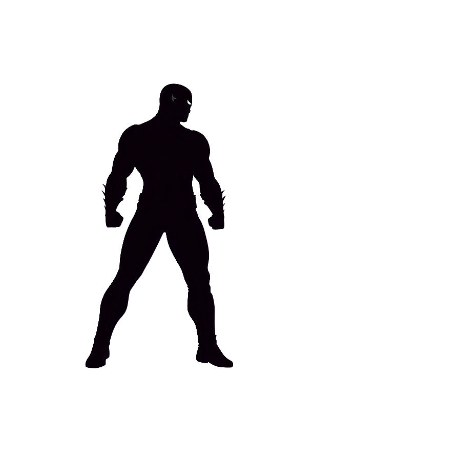 Superhero Figure Silhouette Png Qor