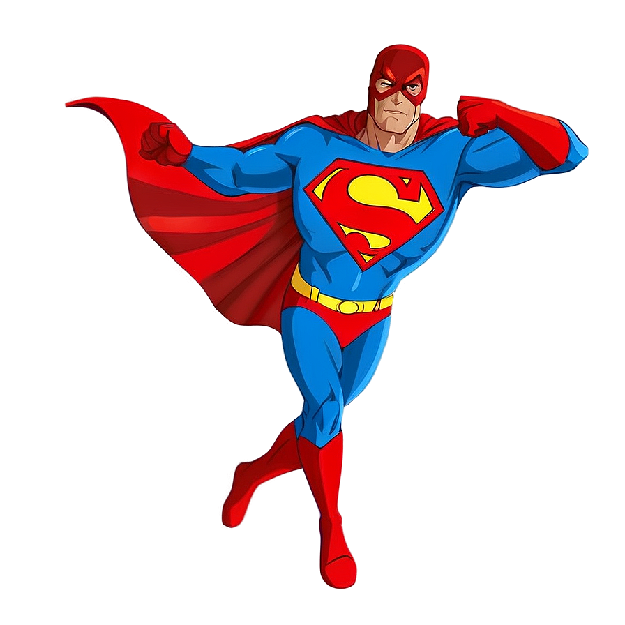 Superhero in Action PNG 05062024 PNG with transparent background