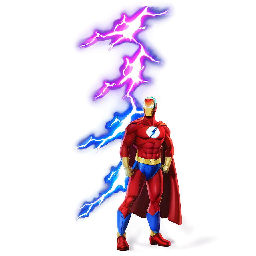 Superhero Lightning Power PNG fis52 PNG with transparent background