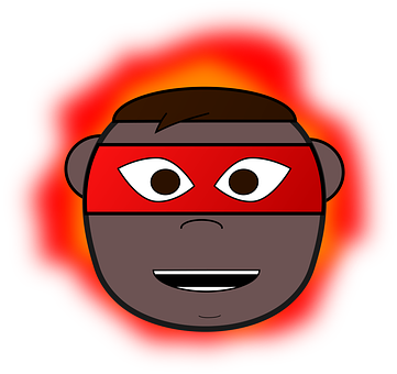 Superhero Monkey Avatar PNG with transparent background