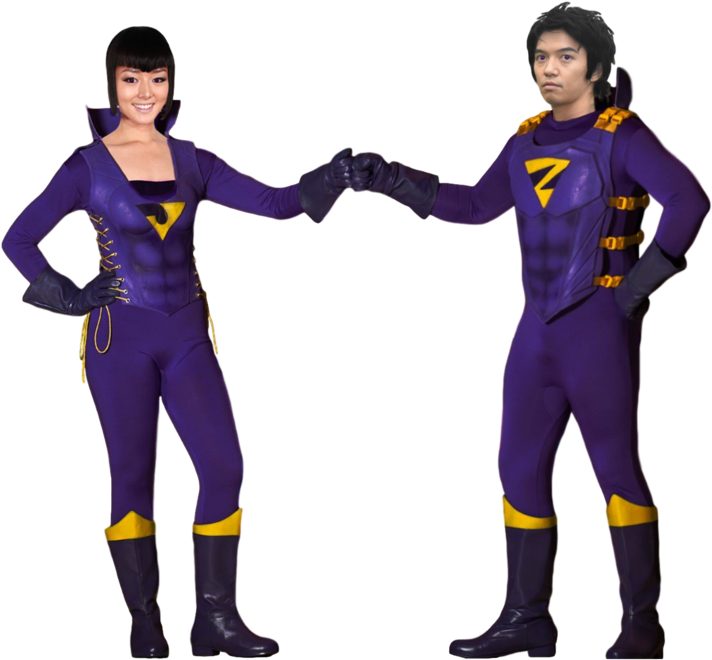 Superhero Twins Costumes Fist Bump