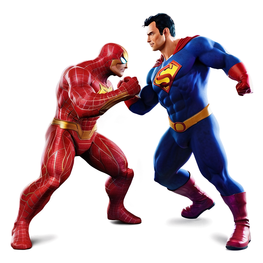 Superhero vs Villain PNG 05062024 PNG with transparent background