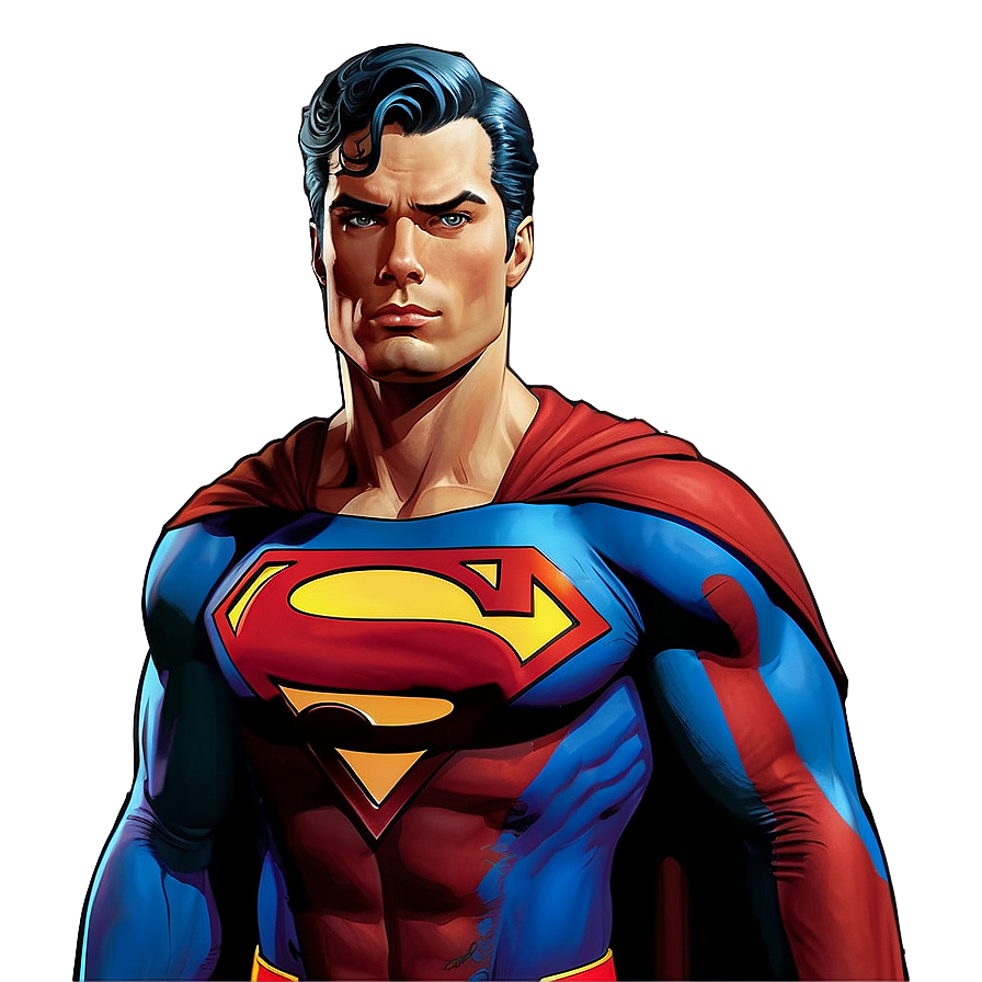 Superman Comic Art PNG jpw PNG with transparent background