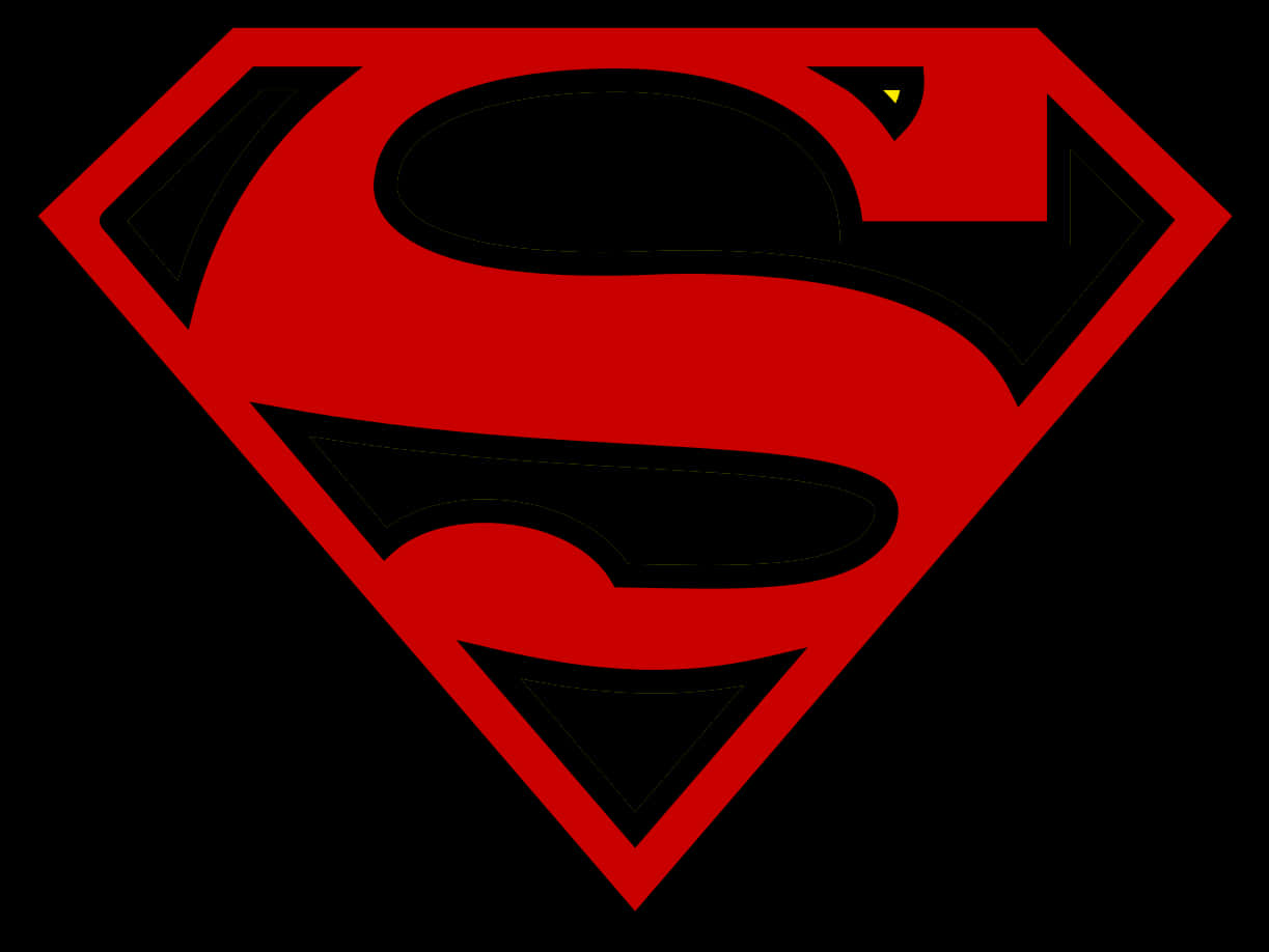 Superman Logo Iconic Redand Black