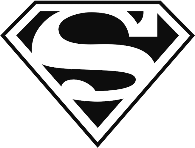 Superman Logo Outline