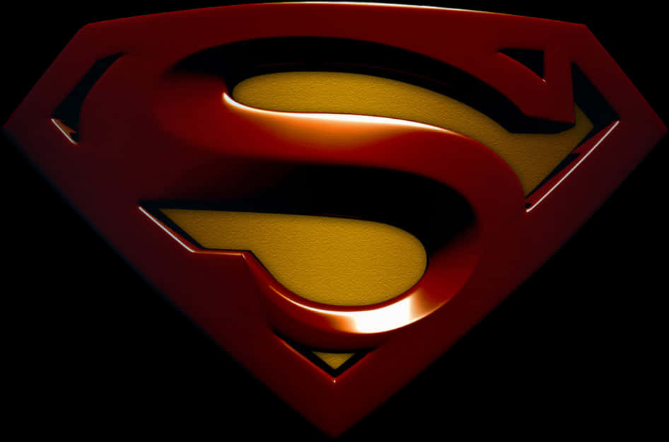 Superman Logo3 D Rendering