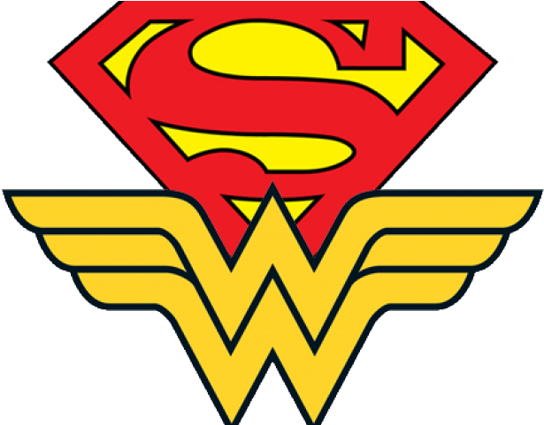 Superman Wonder Woman Hybrid Logo PNG with transparent background