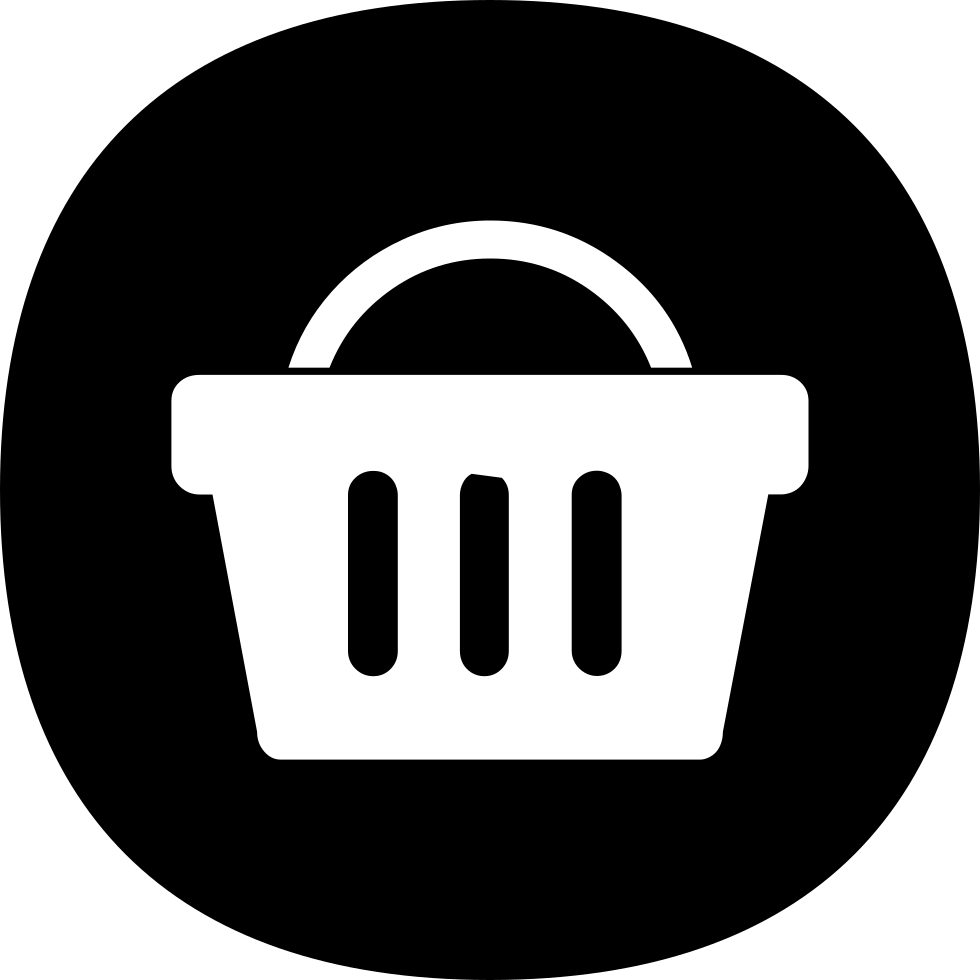 Supermarket Shopping Basket Icon