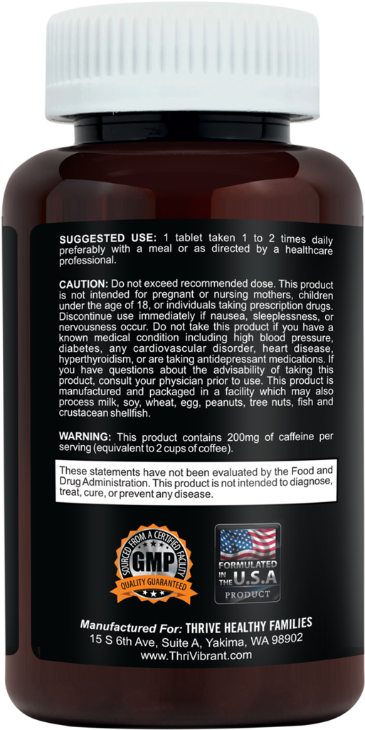 Supplement Bottle Label Design PNG with transparent background