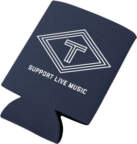 Support Live Music Koozie