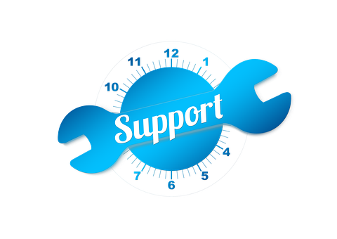 Support Wrench Clock Graphic PNG with transparent background