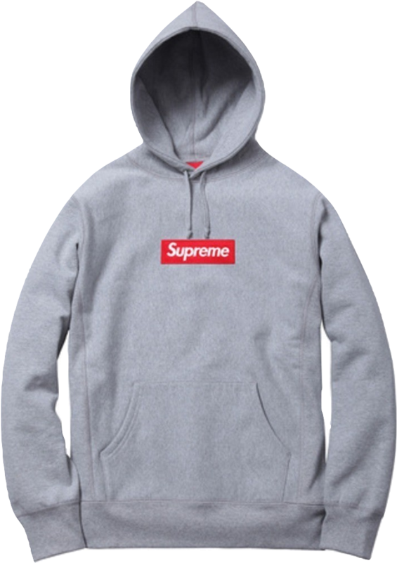 Supreme Bogo Hoodie Grey, HD Png Download PNG with transparent background
