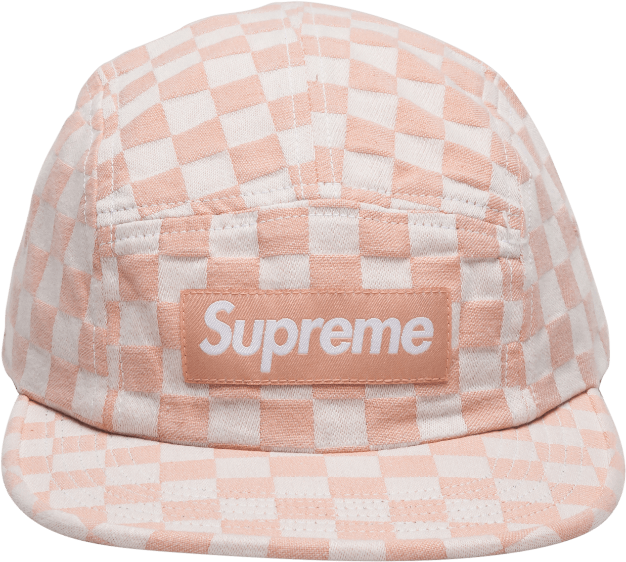 Supreme Checkerboard Camp Cap 'ss - Supreme, HD Png Download PNG with transparent background