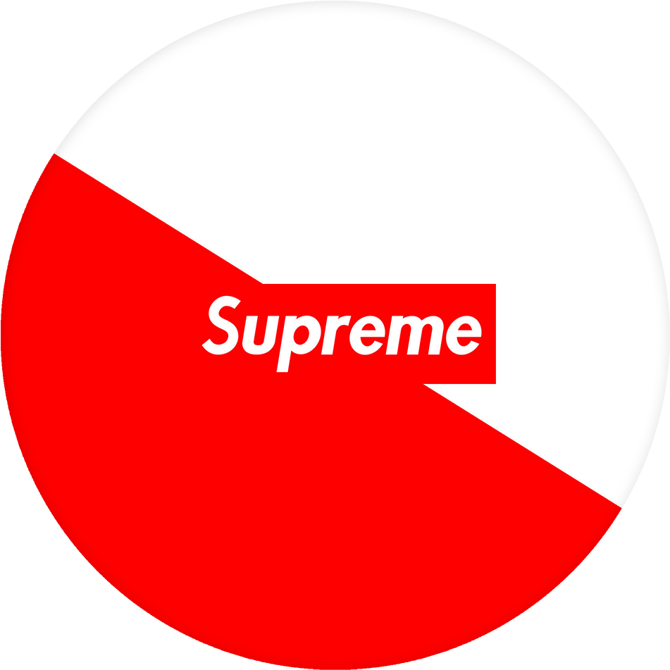 Supreme Logo Redand White