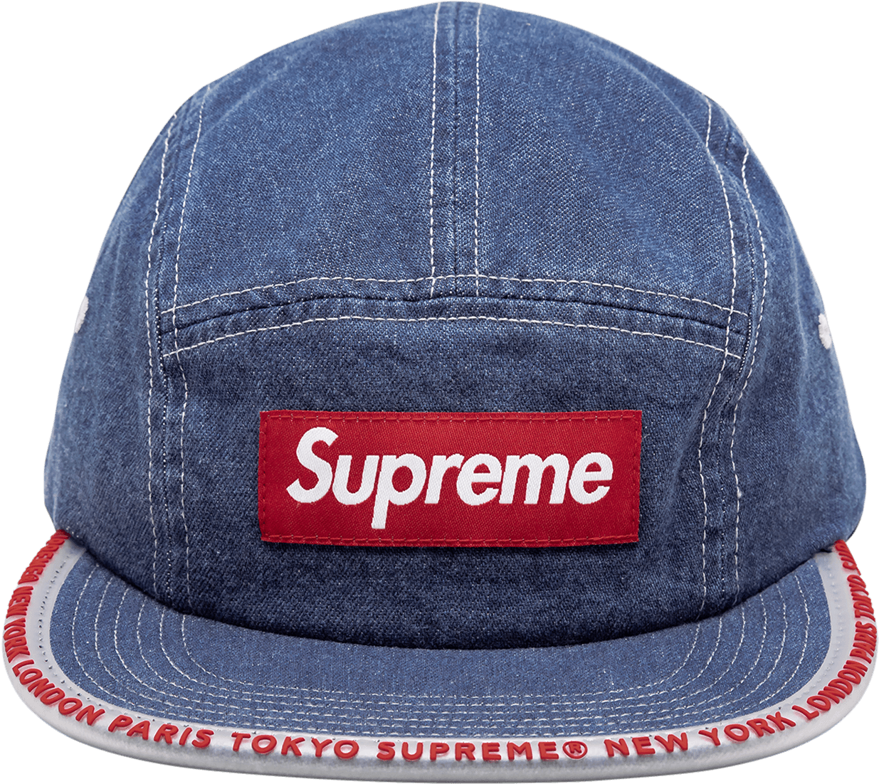 Supreme Worldwide Visor Tape Camp Cap 'ss - Supreme, HD Png Download PNG with transparent background
