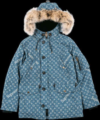 Supreme X Louis Vuitton Blue, HD Png Download PNG with transparent background