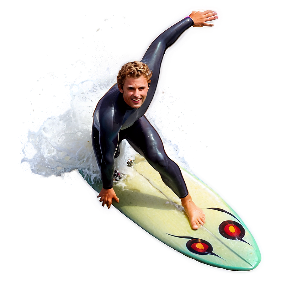 Surfer Catching Wave Png 40