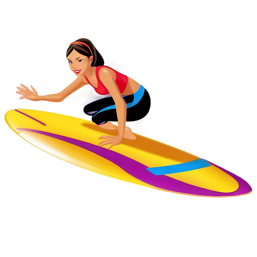 Surfer Girl Cartoon Png 92