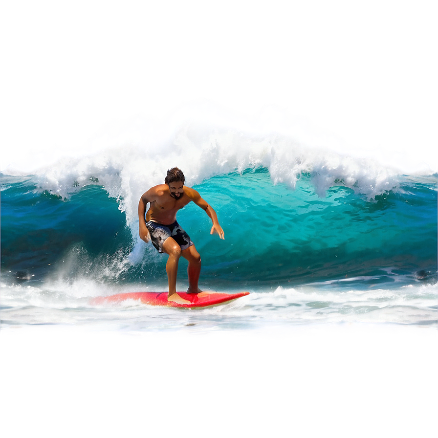 Surfer In Ocean Png 40