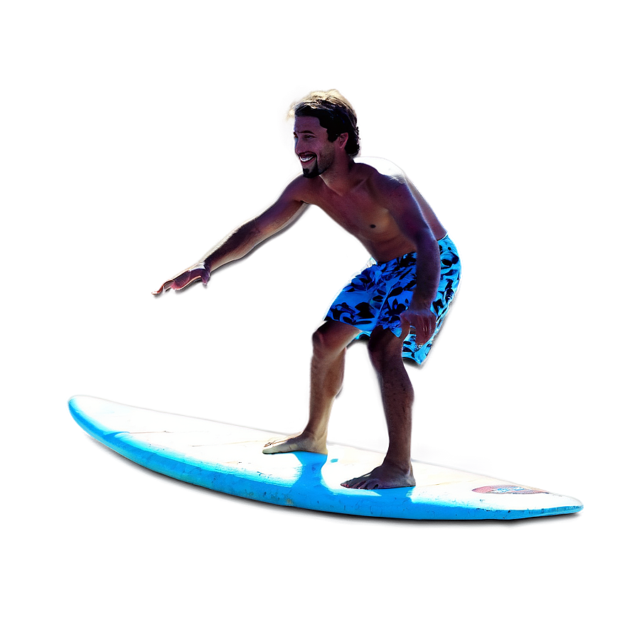 Surfer In Tropical Paradise Png 06212024