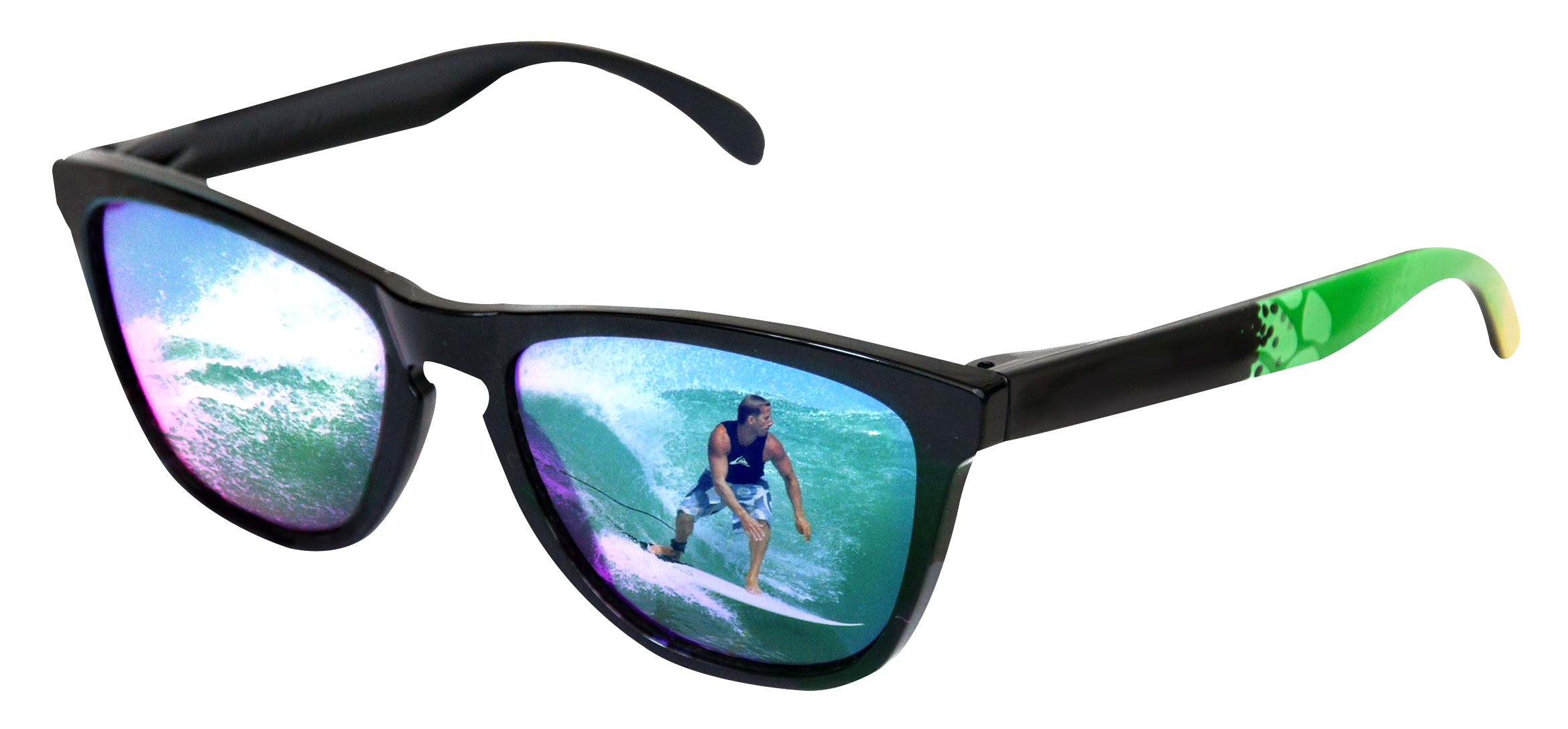 Surfer Reflection Sunglasses.png PNG with transparent background