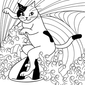Surfer Silhouetteat Sunset.jpg PNG with transparent background