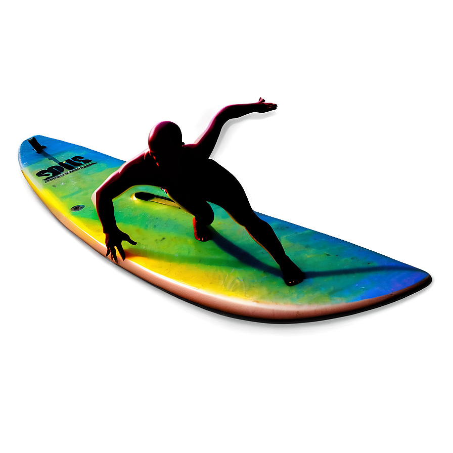 Surfer With Sunset Background Png 56