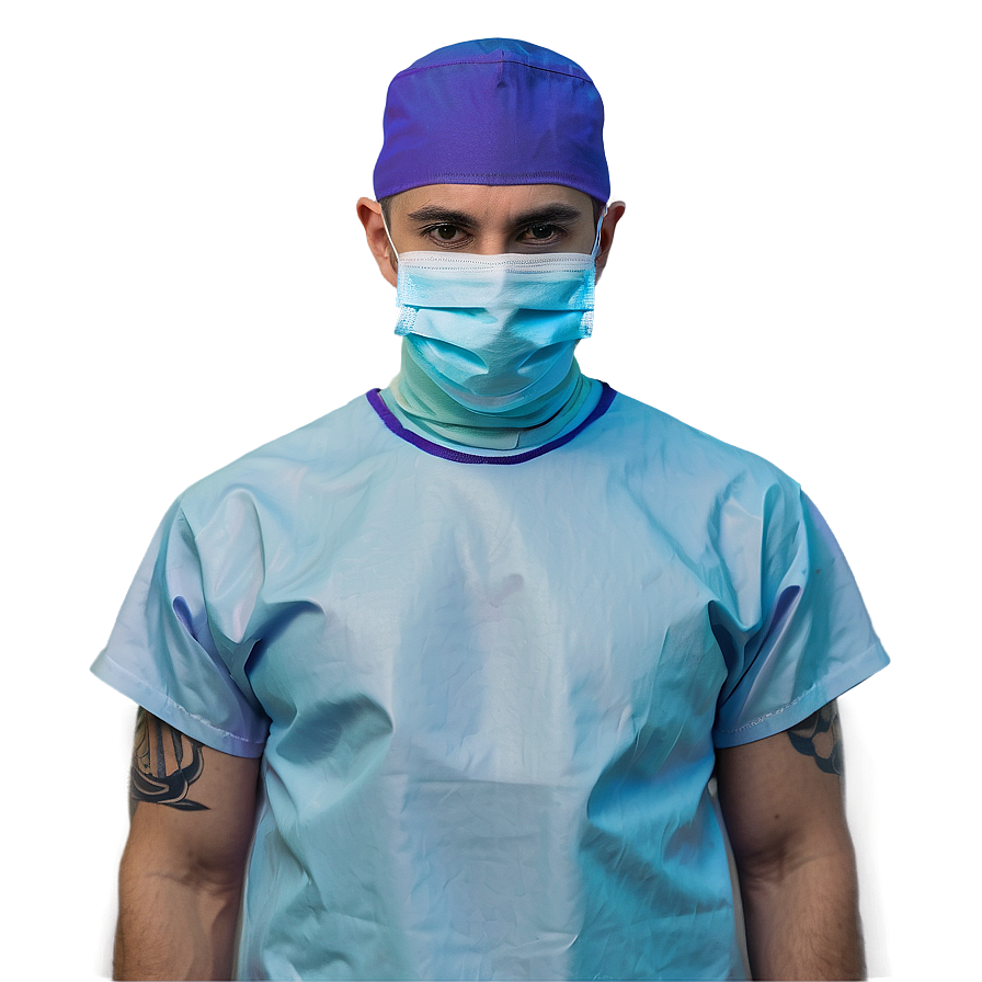 Surgical Mask and Cap PNG 06252024 PNG with transparent background