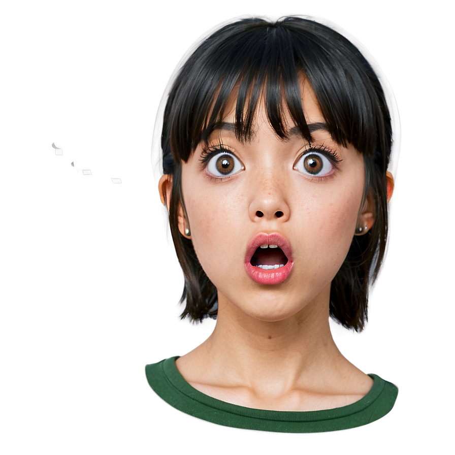 Surprised Anime Face Png 22