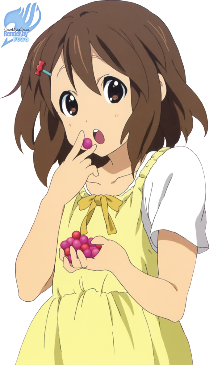 Surprised Anime Girl With Grapes