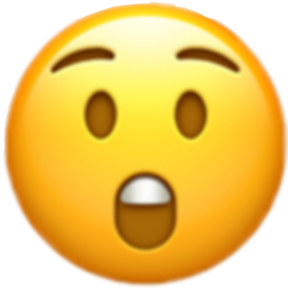 #iphone #emoji #emojis #iphoneemoji #omg #emojisticker - Printable Surprised Emoji, HD Png Download PNG with transparent background