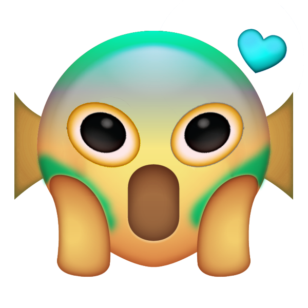 Surprised Fish Emojiwith Heart