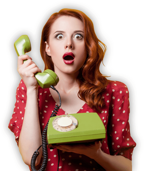 Surprised Woman On Phone