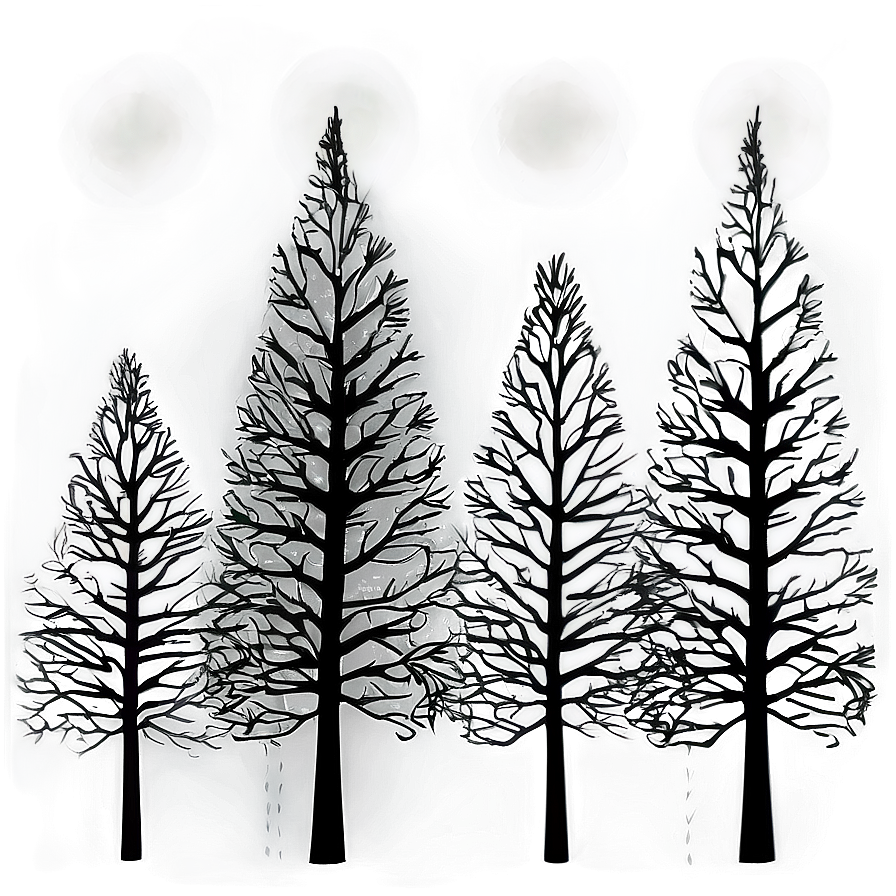 Surreal Black Trees Png Owf77