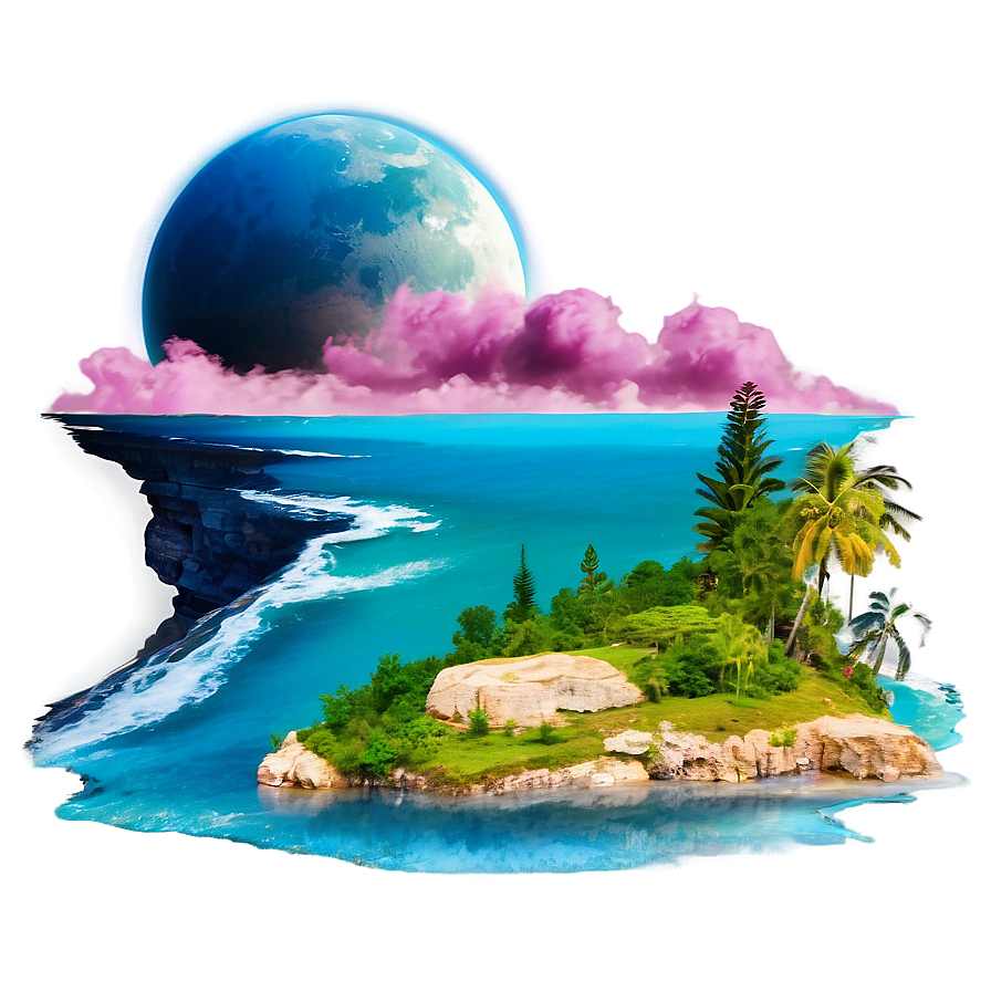 Surreal Dream Landscape Png Utf