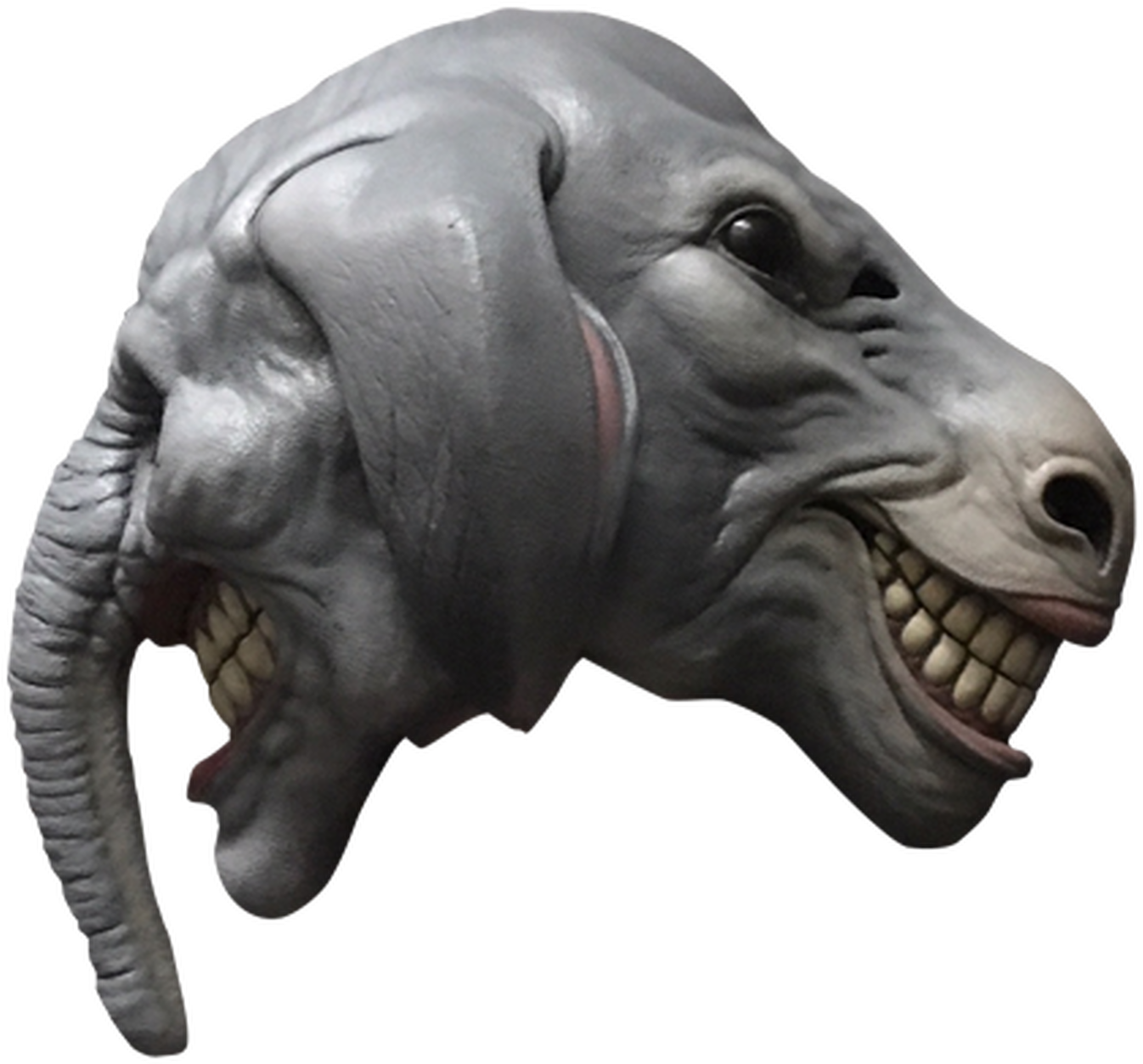 Surreal_ Elephant_ Skull_ Horror PNG with transparent background