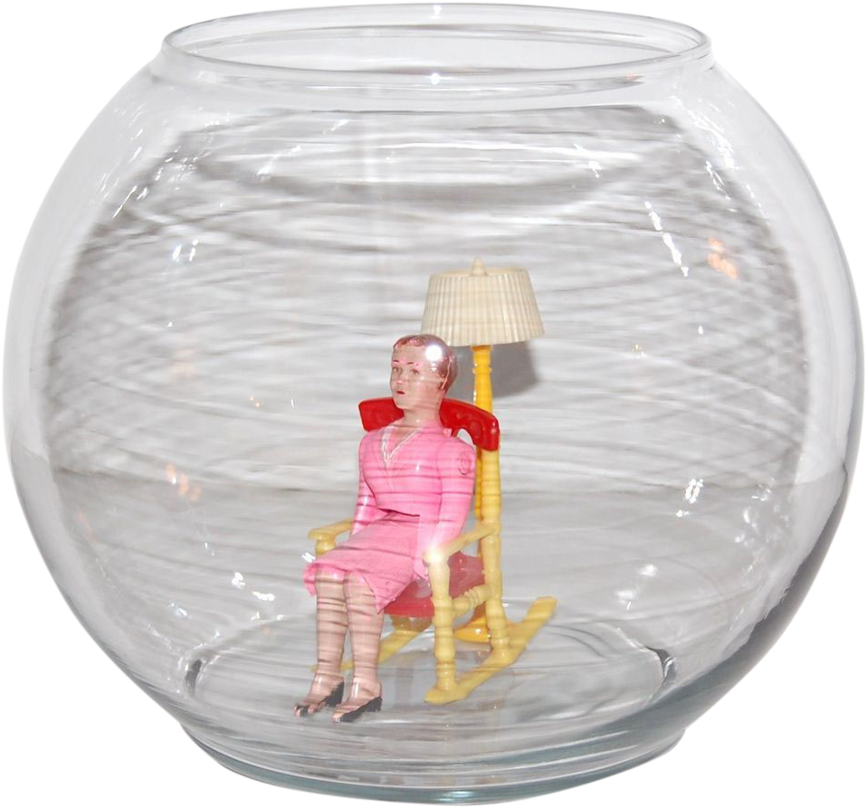 Surreal Fishbowlwith Figureand Lamp