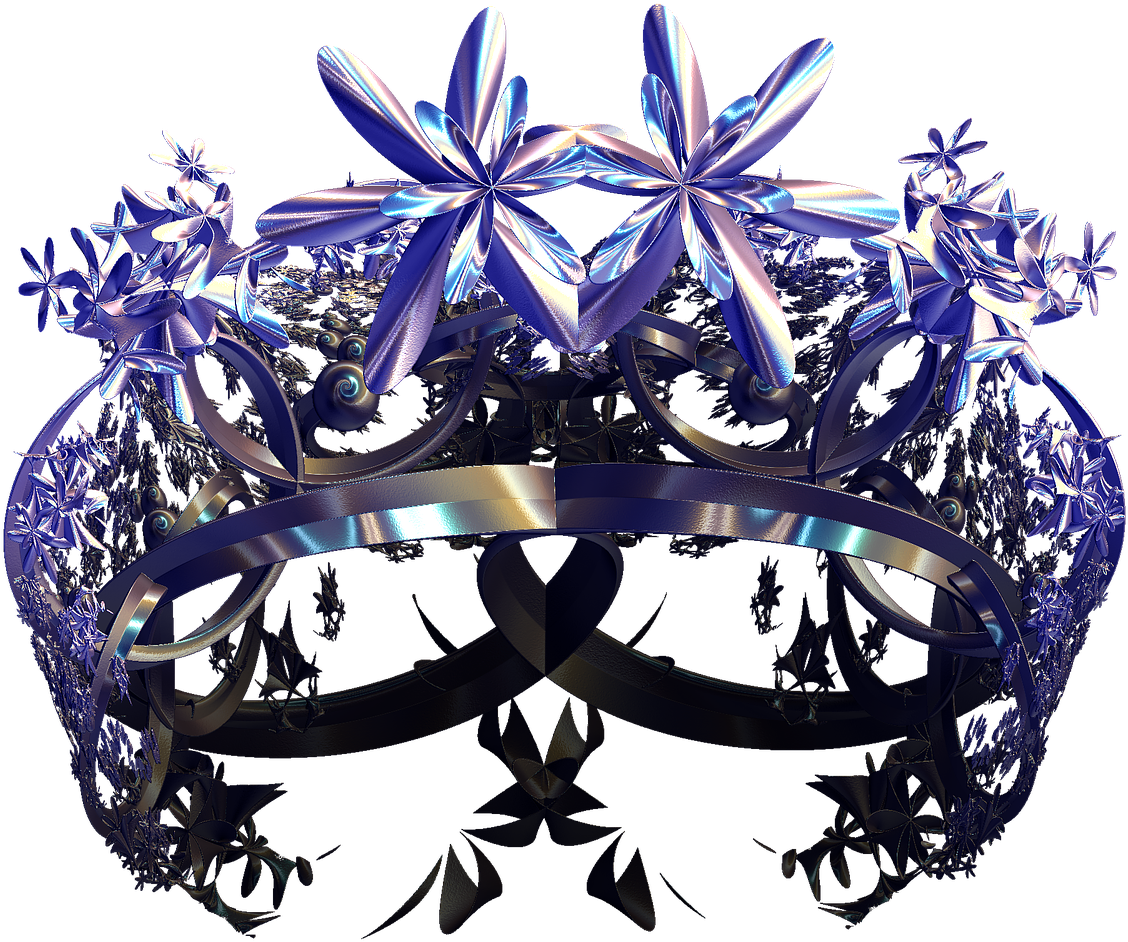 Surreal Floral Crown3 D Render