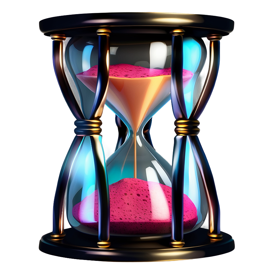 Surreal Hourglass Scene Png Qoi