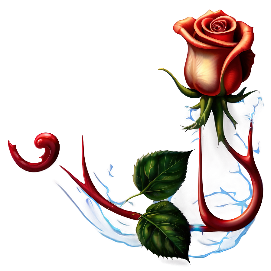 Surreal Rose Tattoo Blueprint Png Lmv