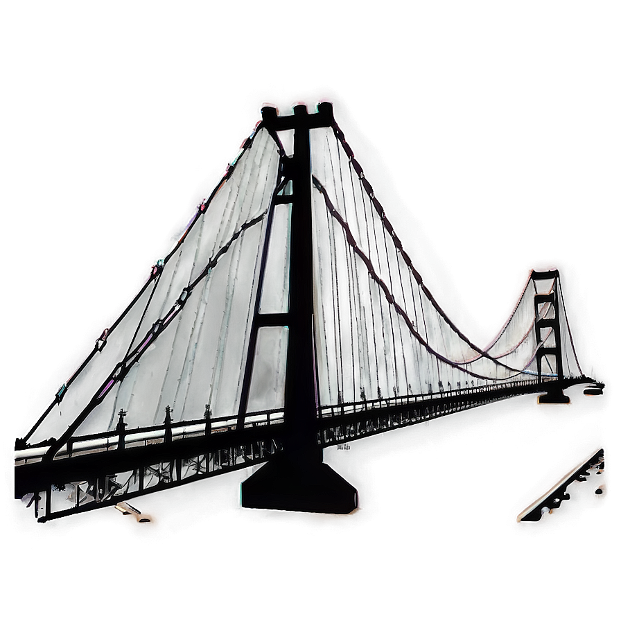 Suspension Bridge Silhouette PNG lkf22 PNG image with a transparent background, free high-resolution download