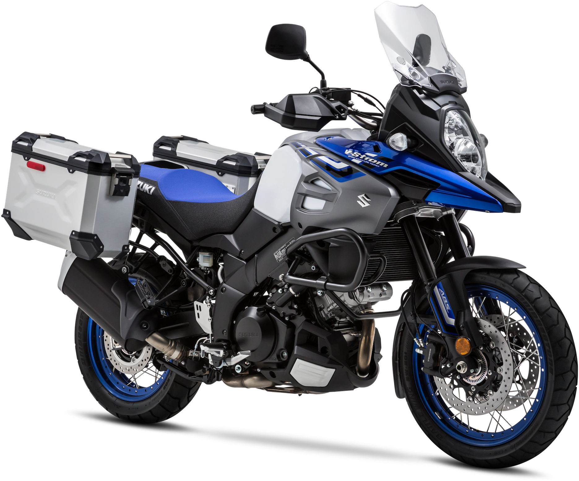 2019 Suzuki V-strom 1000xt Adventure Blue/white - Suzuki Vstrom 650 2019, HD Png Download PNG with transparent background